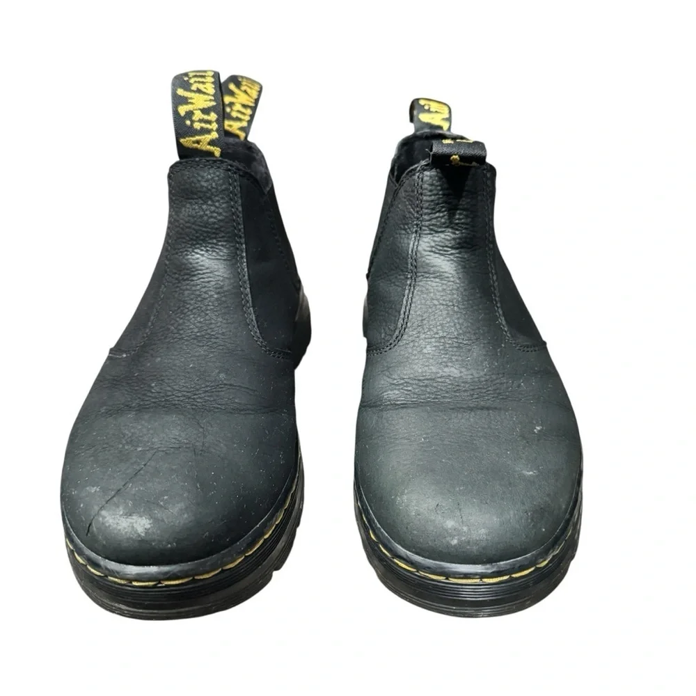 Dr. Martens Woman’s  Hardie II Black Pit Quarter Boots Chelsea Shoes Size 8